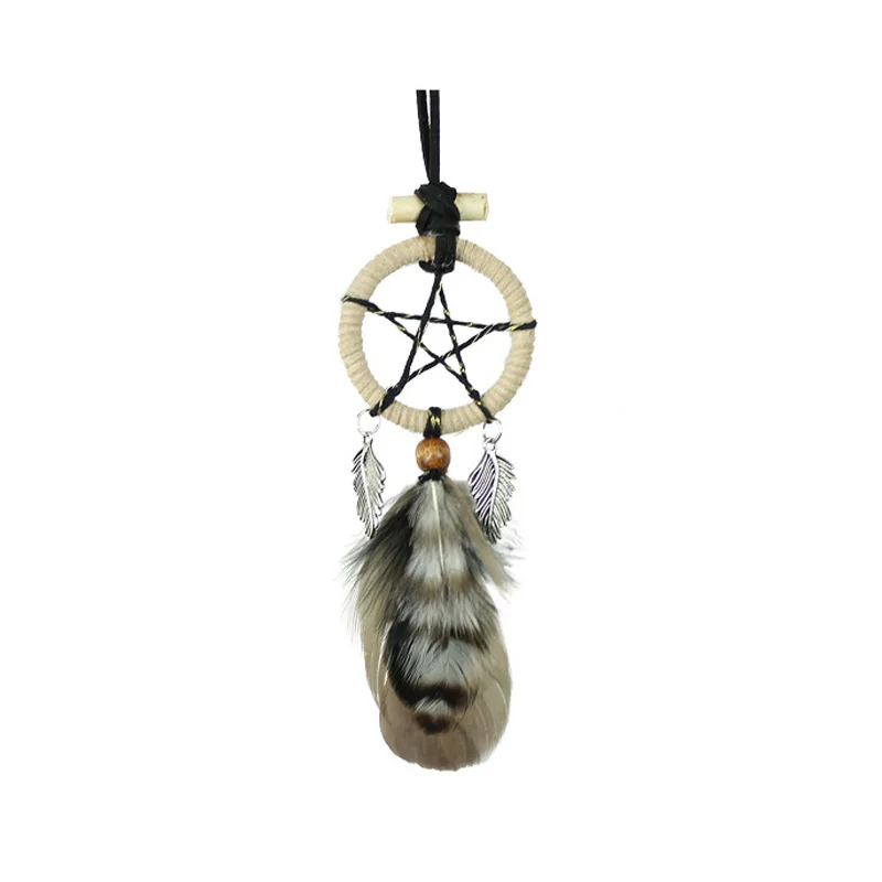 

Vintage Enchanted Forest Dreamcatcher Handmade Dream Catcher Net With Feather Decoration Ornament BMW081