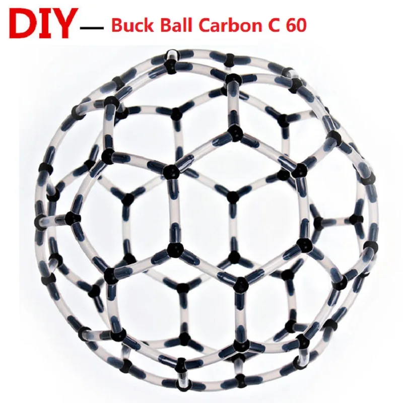 DIY Buck Ball комбинация C60 молекулярная структура обучения Химии модели углерода Футбол Детей Стволовые игрушки химическое образование