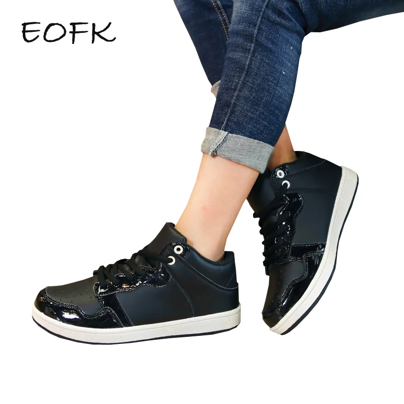 

EOFK Women Sneakers Shoes Woman Women's Casual Sneakers With Short Plush Winter Fashion Solid Teenagers Shoes Plus Size 34-42