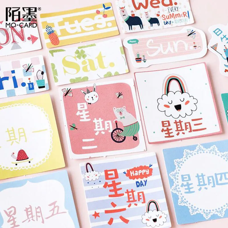 محاصر لطيف ملصقات Kawaii الرقمية تاريخ ملصقات الديكور ألبوم دفتر مذكرات الهاتف المحمول Diy القرطاسية ختم ملصقات
