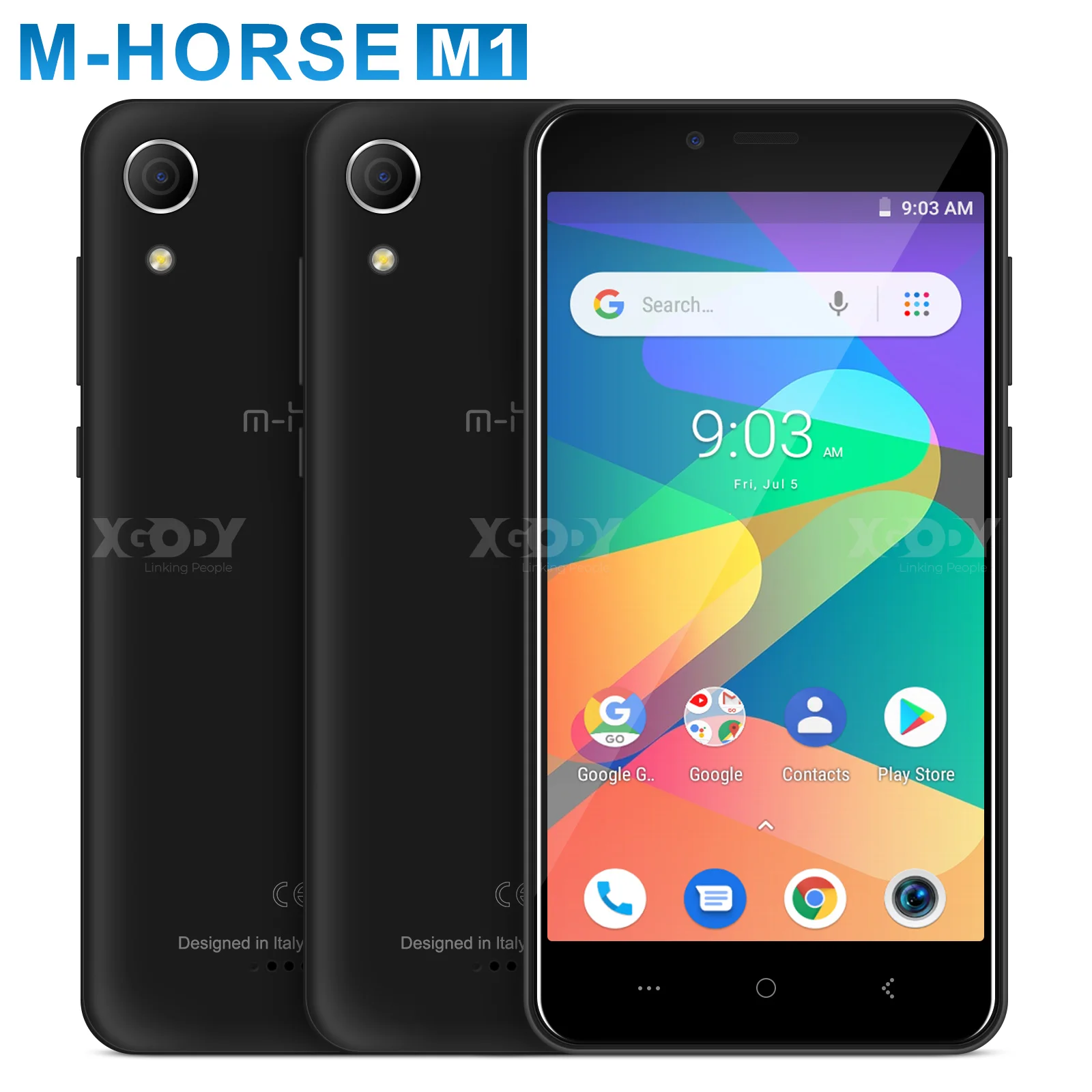 

M-HORSE M1 Android 8.1 18:9 5.0 inch Mobile Phone MTK6580 Quad Core 1GB RAM 8GB ROM 3G WCDMA Dual Card Smartphone