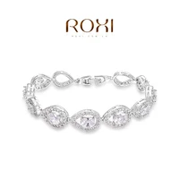 ROXI 925 Sterling Silver Fine Jewelry For Women Bangle Bracelets & Bangles Bracelet Women Bag Anchor Bracciali Donna