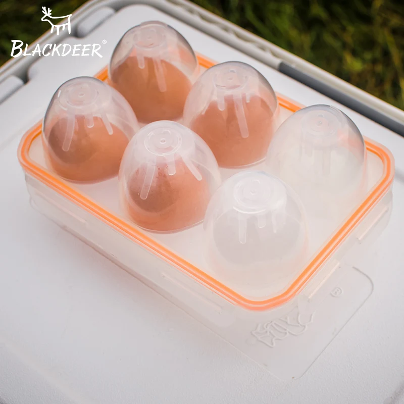 BLACKDEER al aire libre herramientas huevo fresco transparente caja de almacenamiento portátil de viaje bandeja equipo Camping Picnic juego de vajilla