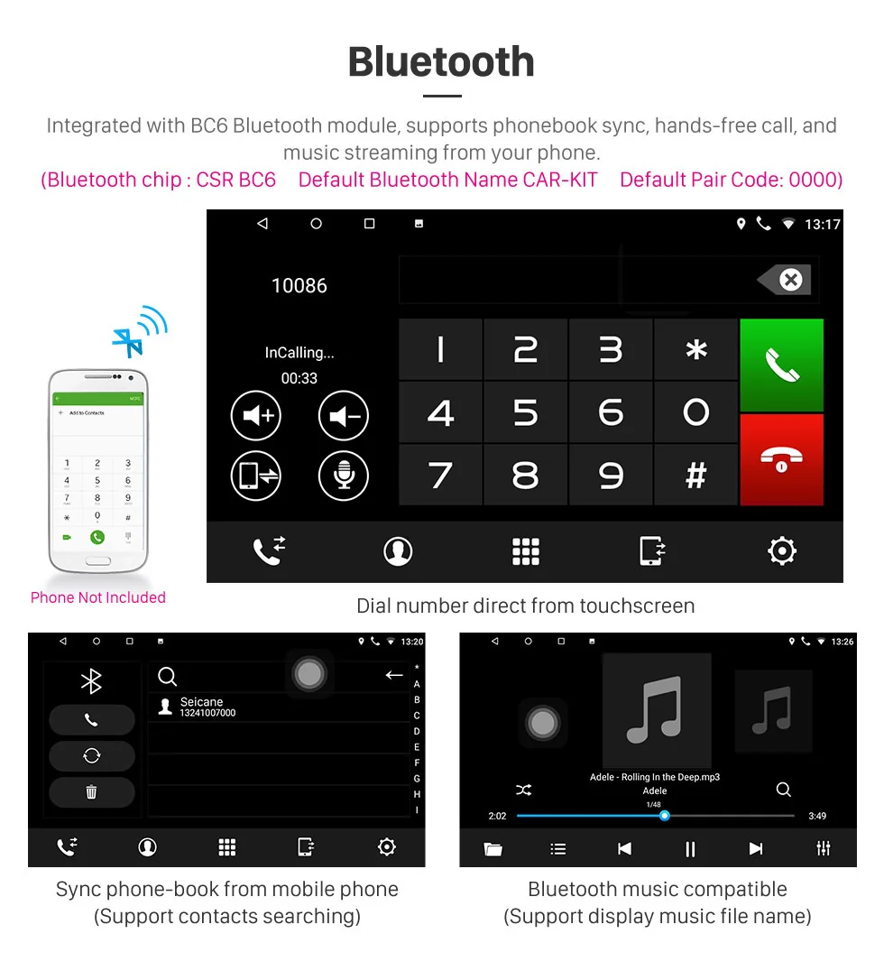 Seicane 9 дюймов Android 8,1 стерео для 2010- PEUGEOT 408 с gps навигацией головное устройство Зеркало Ссылка 3g WiFi видео USB