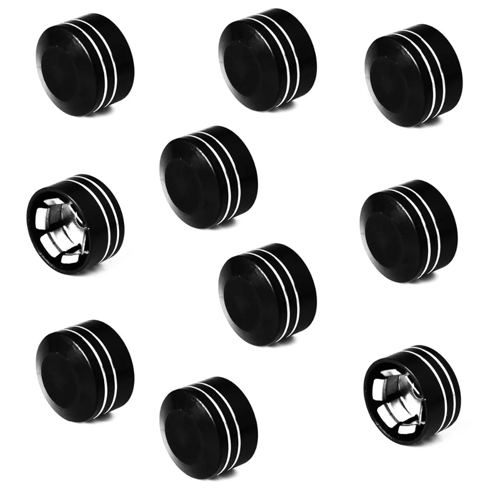 10X черная кромка режущая 1/4 &quot13 мм Болтовая Крышка для Harley Touring Sportster &amp