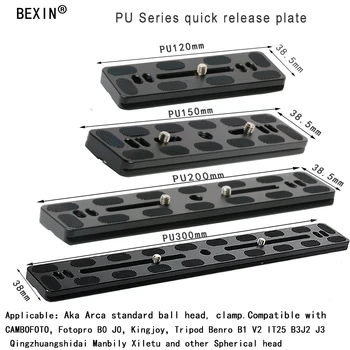 

BEXIN Universal Aluminum Alloy Quick Release Plate Tripod Mount Adapter with 1/4 Screw for Benro Arca Swiss Tripod Ball head