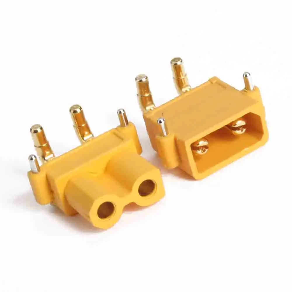 Manufacturer Free Shippiing For AMASS 5Pair XT30PW XT 30 PCB Horizontal Male Female 2mm Bullet