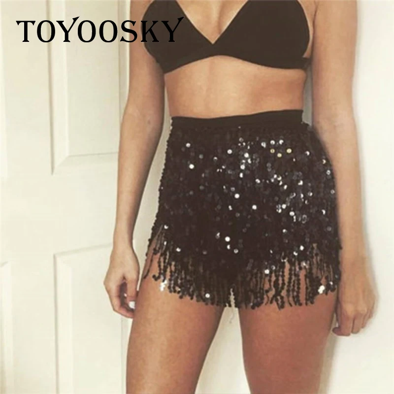 

TOYOOSKY European American Women Sexy Belt Fashion Bohemia Women Rhinestone Belts Multicolor Fringe Shining Belt Tassel Belt