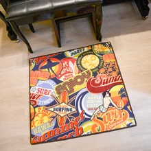 Гавайский стиль ковер Гостиная Коврик для спальни Противоскользящий коврик креативный поп дверной коврик 5
