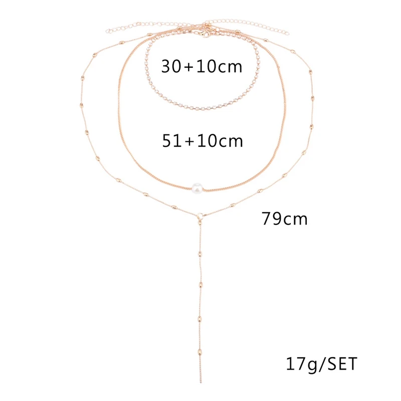 QCOOLJLY женское ожерелье s& Кулоны 3 многослойное ожерелье с кисточкой очаровательное массивное ожерелье для женщин подарок