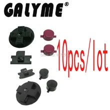 10 шт./партия, новинка, черный и красный цвета, кнопки для GameboyGB, Классическая кнопка, пригодная для GBO DMG, пластиковые кнопки подкладки, запасные части