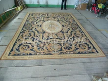 Free shipping 10’x14′ Aubusson rugs Floral design for modern home decoration Christmas gift