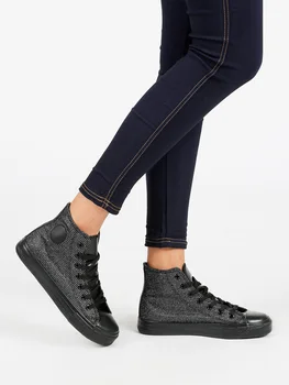

Black ankle-high sneaker woman casual mathcing