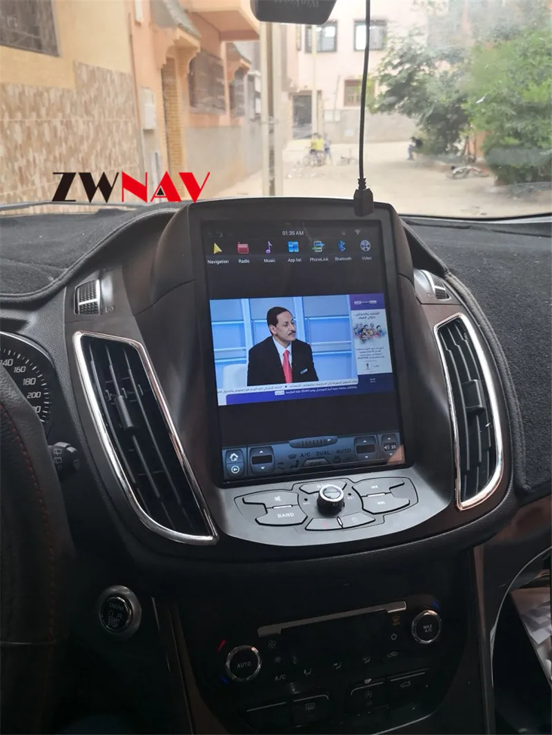 ZWNVA Tesla стиль экран новейший Android 6,0 64+ 2 Гб автомобильный dvd-плеер gps навигация Радио экран для Ford Kuga 2013