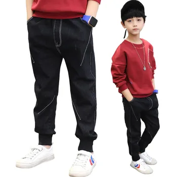 

Boys jeans 3-13T kids spring long denim pants children cotton casual trousers Autumn pants for teenage jeans clothes outwear top