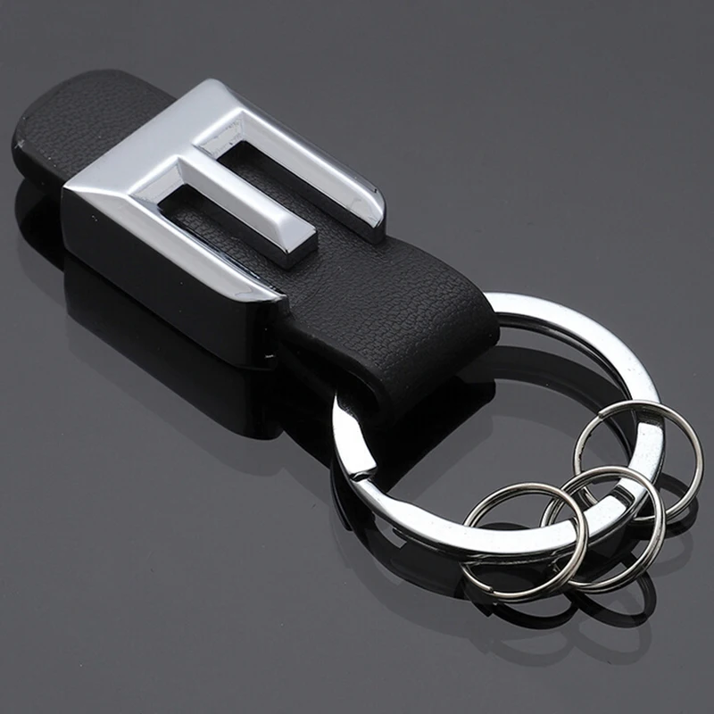 

For Mercedes Benz Keychain Key Chain, Ring 3D Chrome Metal High Quality Silver