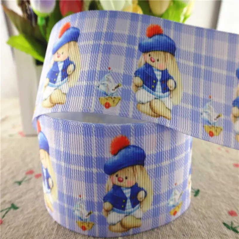 18091907 1 &quot25 мм 1/2&quot 38 10 ярдов мультфильм печатных grosgrain ленты DIY волос банты ручной