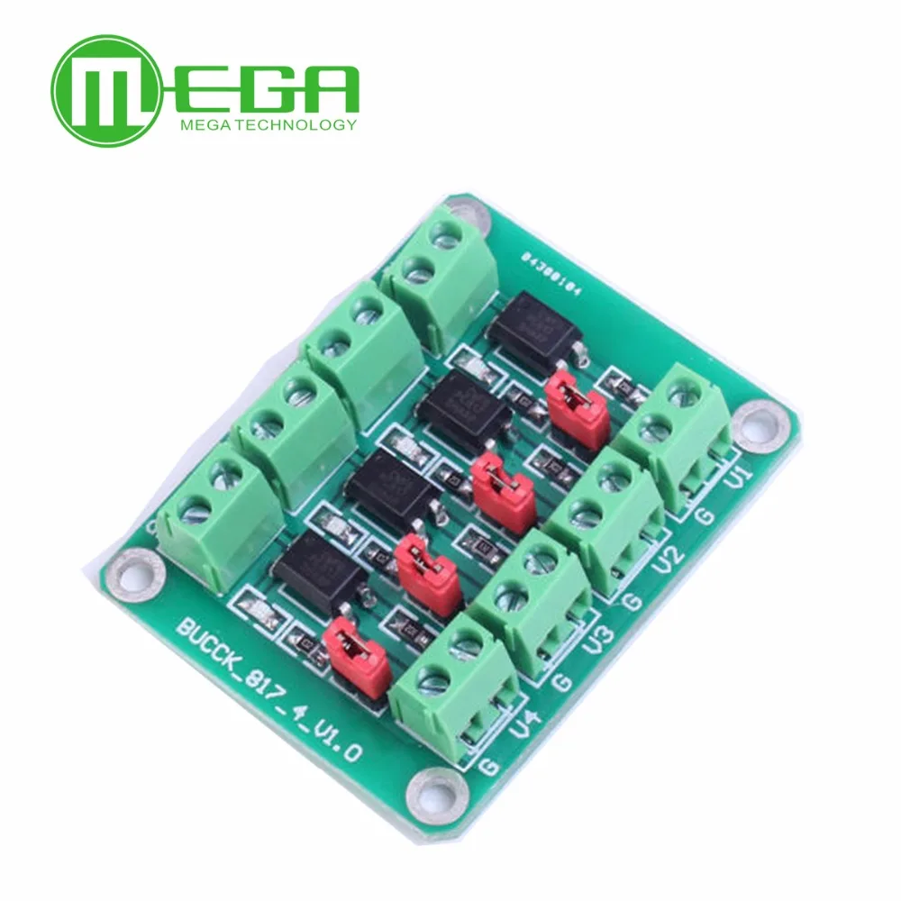 PC817 4 Channel Optocoupler Isolation Board Voltage Converter Adapter Module 3.6-30V Driver Photoelectric Isolated PC 817 | Электронные