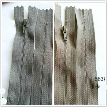 

100 Pcs/lot Most Free Shipping YKK Nylon Coil Zipper Khaki Close End for Pants Skirt Sewing Accessories Wholesale