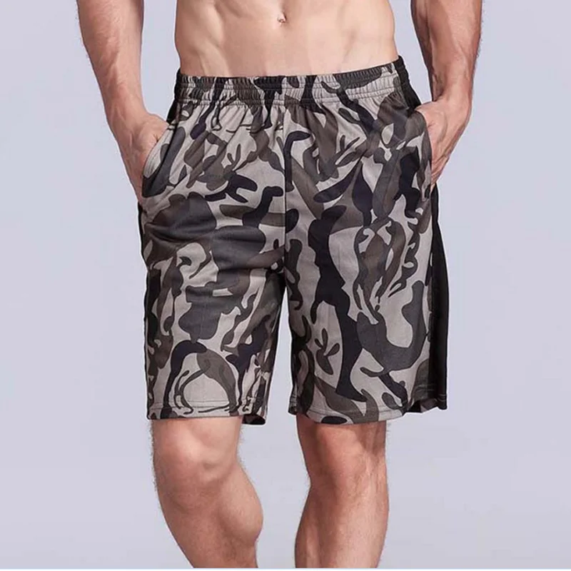 2018 Breathable Men's Elastic 3D Print Quick Dry Shorts New Summer Soft Loose Size Drawstring