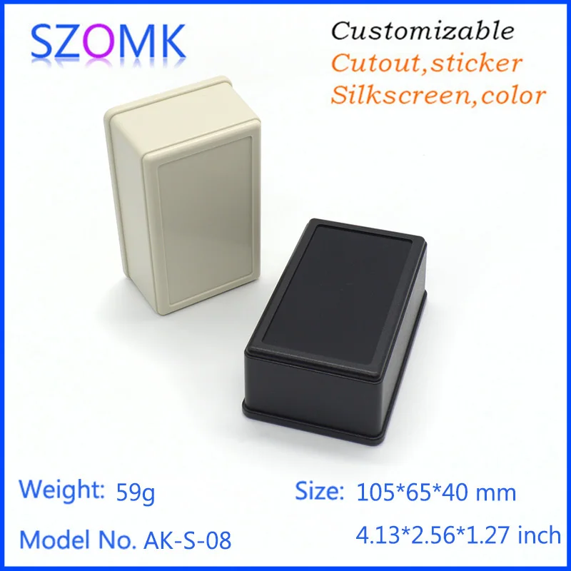 plastic enclosure for electronics control box szomk diy enclosure junction box plastic housing small abs instrument enclosure distribution box black plastic box enclosure electronics case   (12).jpg