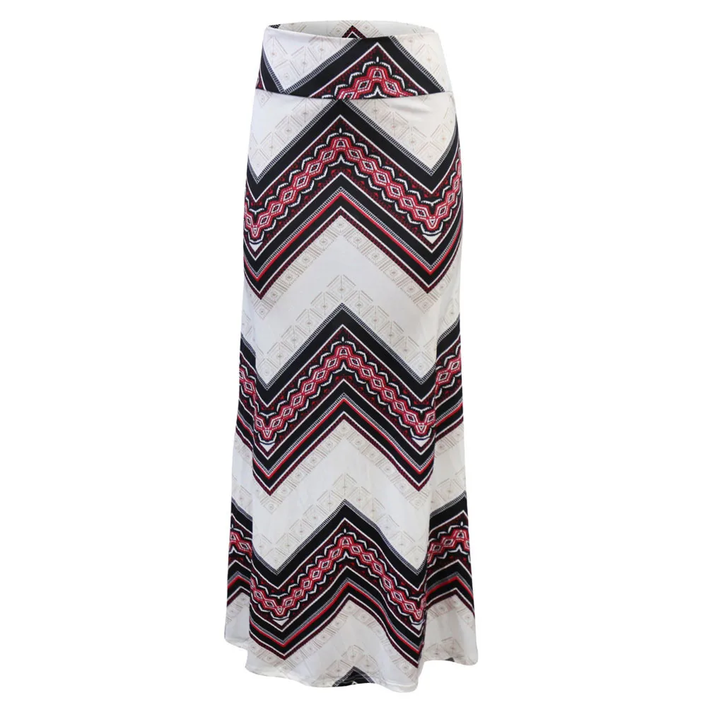 Юбки для женщин женские белые 2019 юбка высокая Талия Bodycon Boho длиной макси Вечеринка платье Пляжная faldas largas-30
