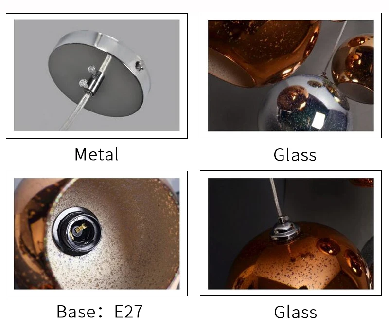 Horsten Novelty Creative Glass Ball Pendant Lights Modern Suspended Luminaire Christmas Ball Design Lamp 3D Colorful Pendant Lighting (13)