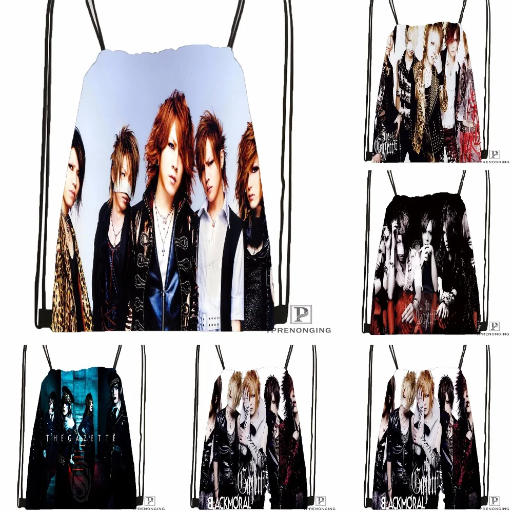 

Custom the Gazette by Fxrence Drawstring Backpack Bag for Man Woman Cute Daypack Kids Satchel (Black Back) 31x40cm#180531-01-39