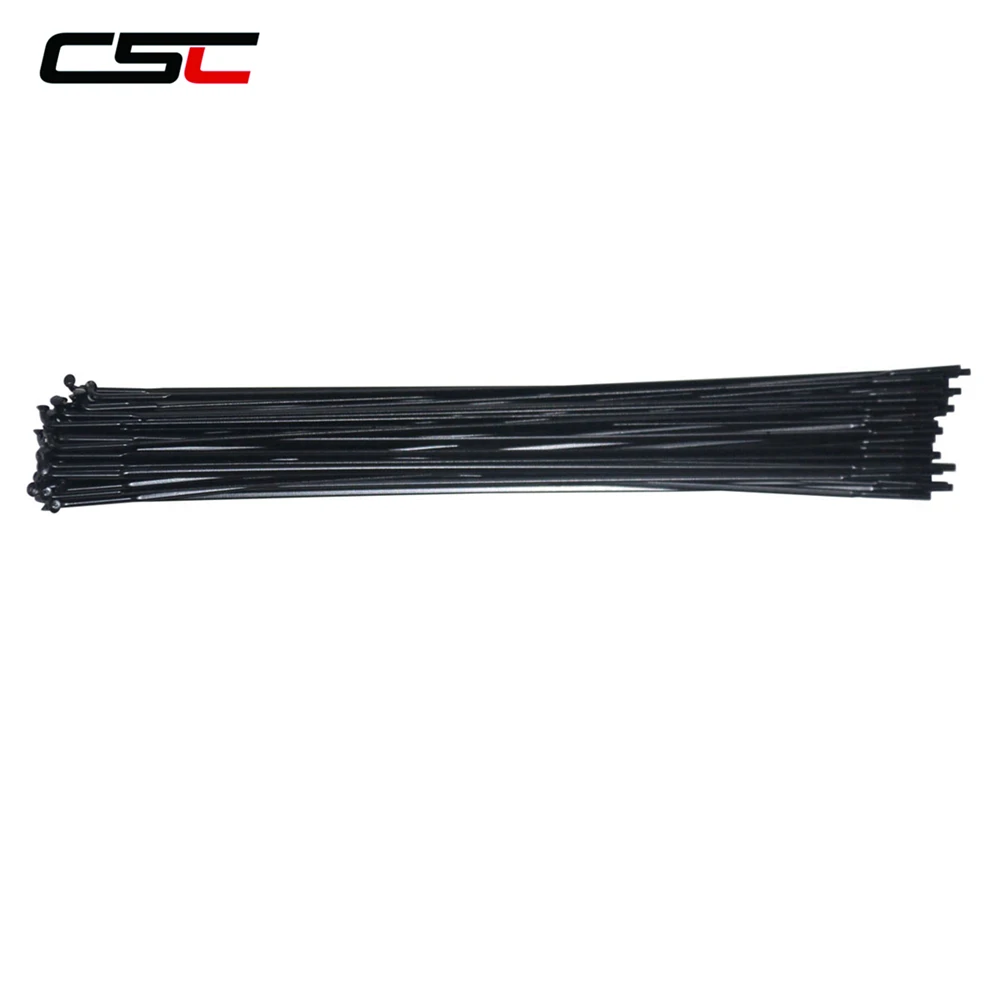 Bicycle Spokes Bike Spokes Nipples 12 piece Ultralight 4.3g/pcs CN MAC 424 Aero Bladed Spokes with Alloy Nipples for Road/MTB, J-bend / Straight Pull