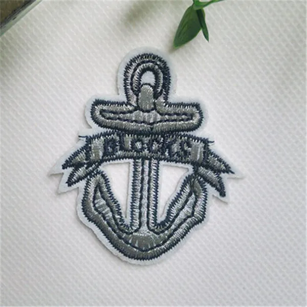 Poker Peace Pink heart star anchor Iron On Cloth Patches 4pcs - 4