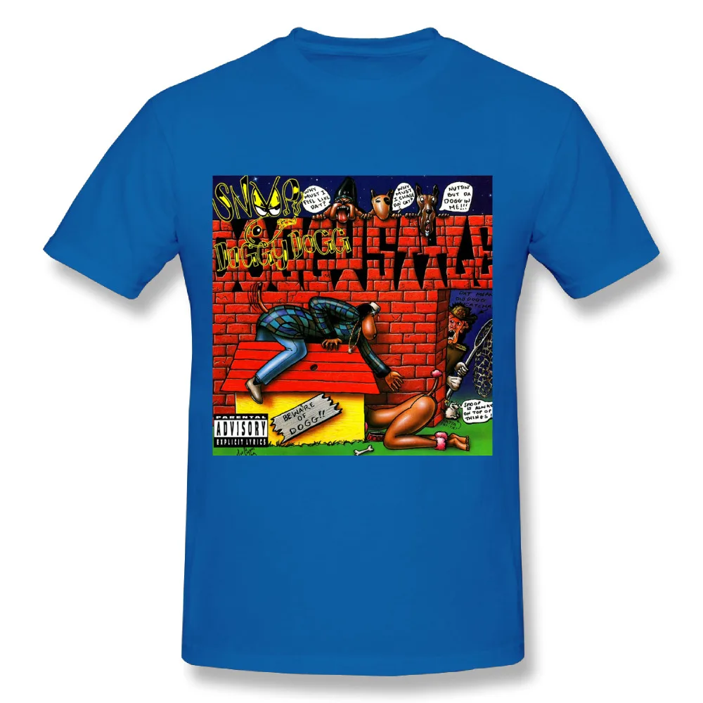 Забавный мальчик Snoop Dogg Doggystyle футболка Круглый Вырез Топ Дизайн Homme Футболки размера плюс футболка - Цвет: Синий