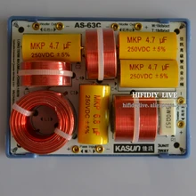 HIFIDIY LIVE Hi-Fi динамик s аудио кроссовер с делителем частоты фильтры 2,5/3Way 3 динамик(твитер+ средний бас+ бас) AS-63C
