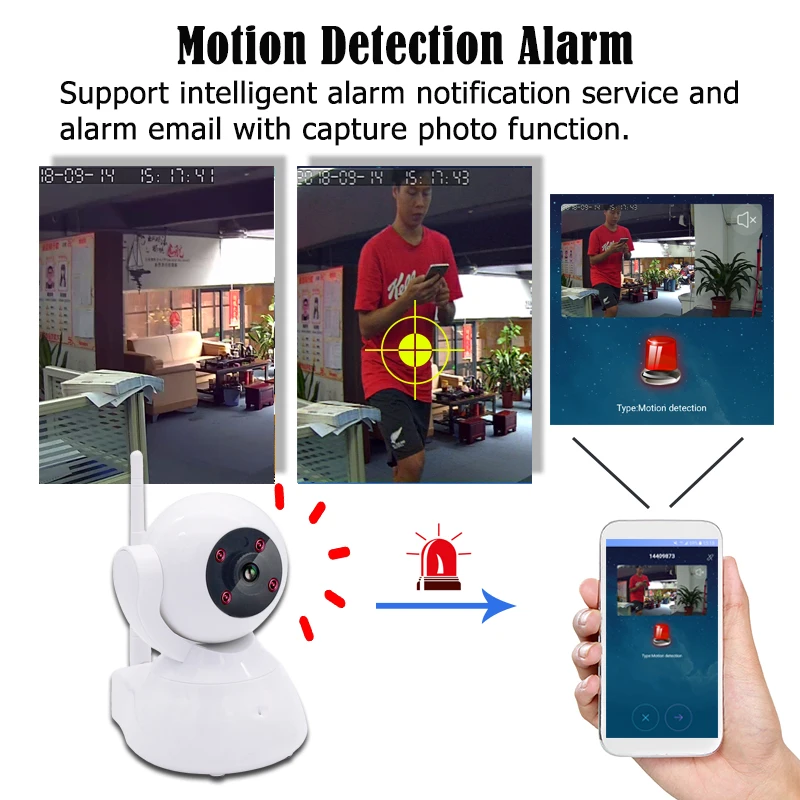 Wireless Video Surveillance Camara ip WiFi HD 720P Mini IP Camera Home Security CCTV Monitor Yoosee APP Email Alarm Baby Ipcam 