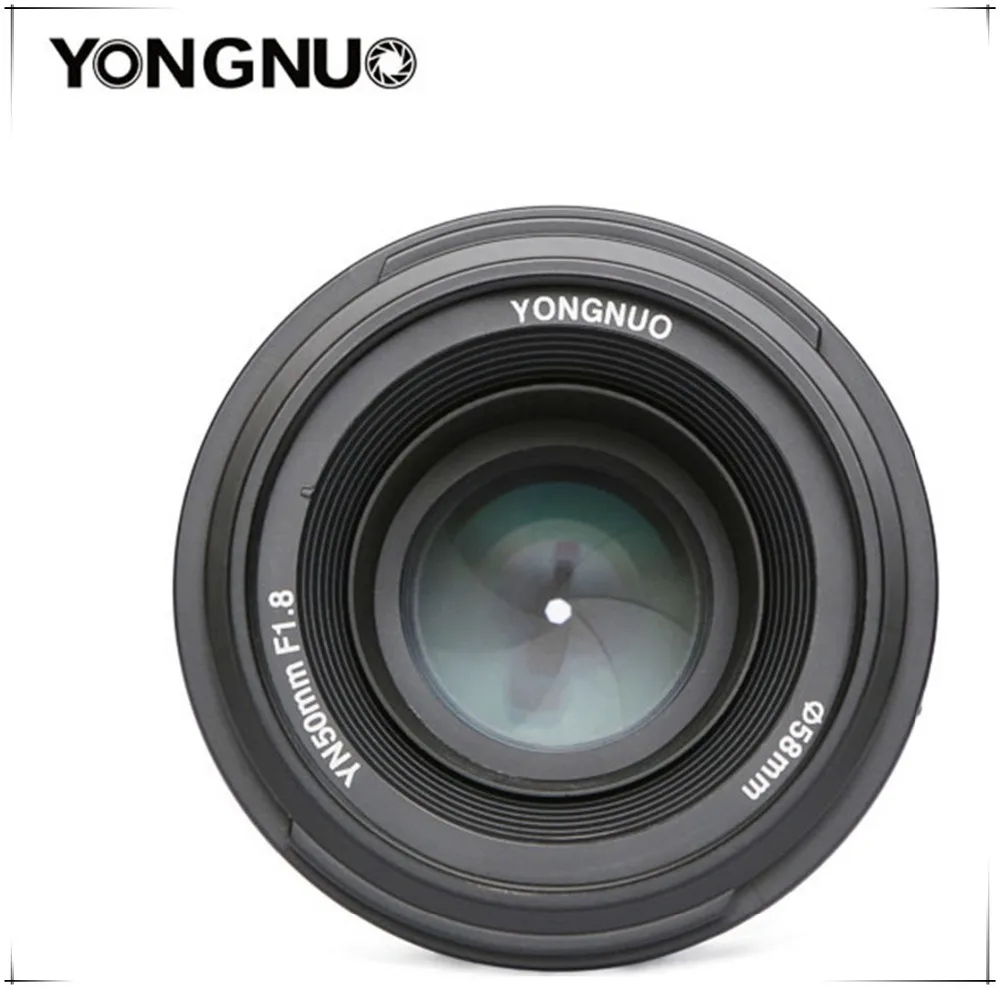 Объектив YONGNUO YN50mm F1.8 с большой апертурой и автофокусом для Nikon D800 D300 D700 D3200 D3300 D5100 D5200 D5300 DSLR