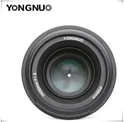 Светодиодная лампа для видеосъемки YONGNUO YN50mm F1.8 с фиксированным фокусным расстоянием большой апертурой Автофокус Объектив для Nikon D800 D300 D700