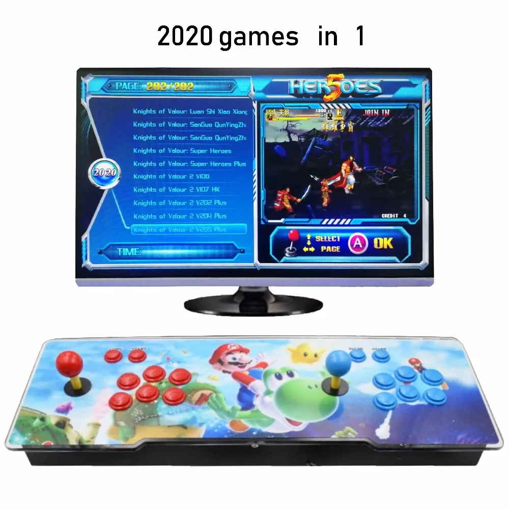 Newest box 1388/2020 in 1 game arcade console usb joystick arcade buttons with pause 2 players control machine pandora box 6S HD Newest box 1388/2020 in 1 game arcade console usb joystick arcade buttons with pause 2 players control machine pandora box 6S HD
