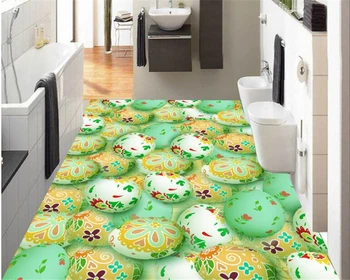 

beibehang papel de parede Stereo fashion beautiful wallpaper Egg pebbles self - adhesive waterproof 3d flooring painting tapety