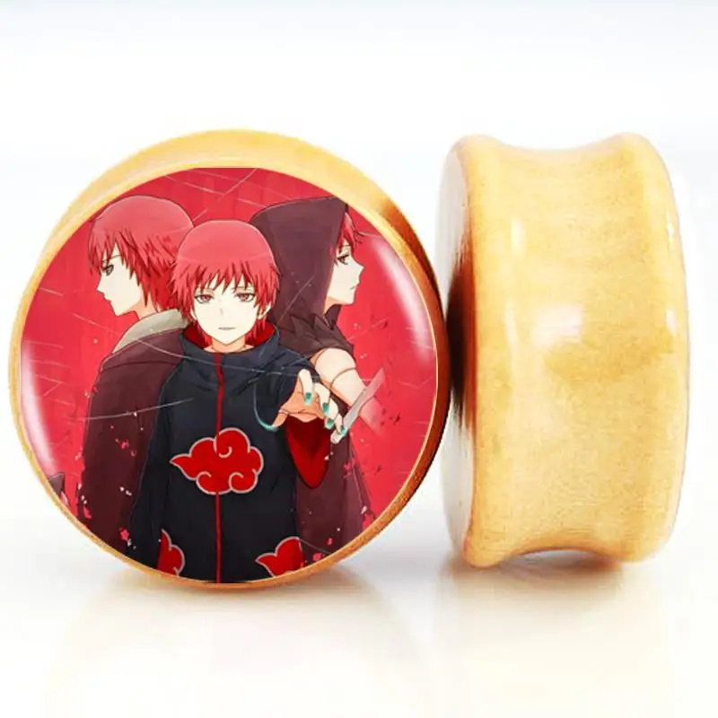 Naruto Shippuden Character Sasori Creepy Guy Nature Wood Ear Plugs Ear 