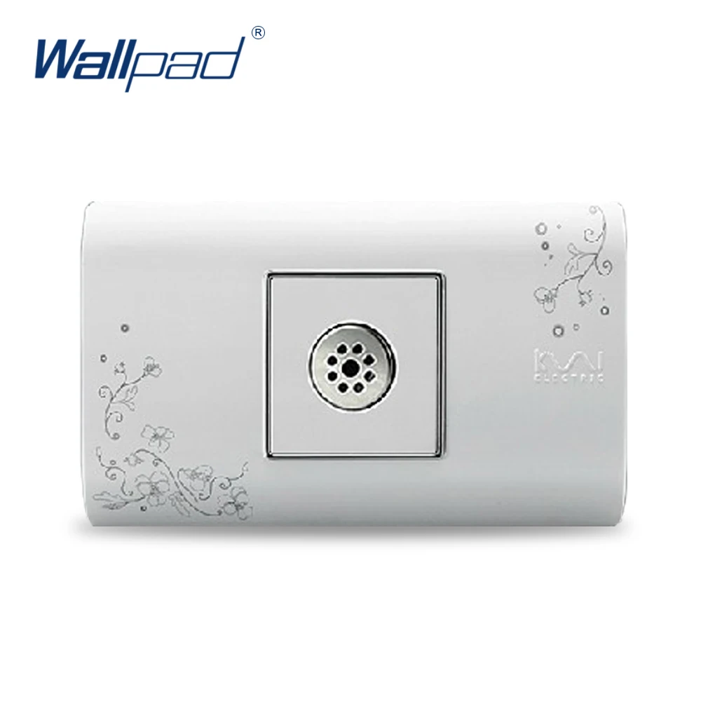

2019 Light And Sound Sensor Switch Plug Socket Hot Sale Wallpad Luxury Wall Switch Panel 118*72mm 10A 110~250V