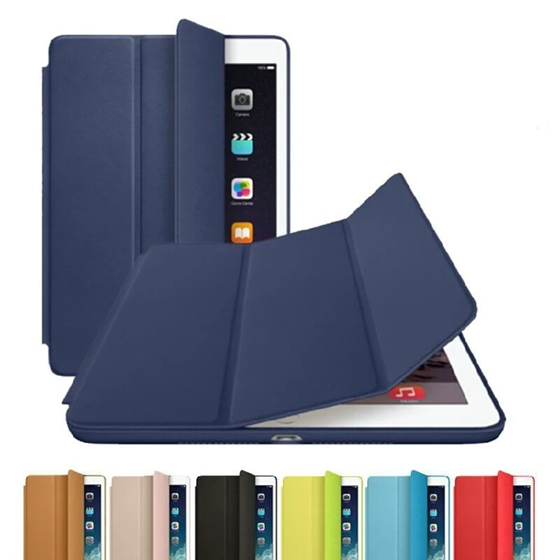 

Smart Case for Apple iPad 9.7 inch 2017 PU Leather Fully Surrounded Cover for iPad 2017 Tri-fold Bracket Case for iPad 2018