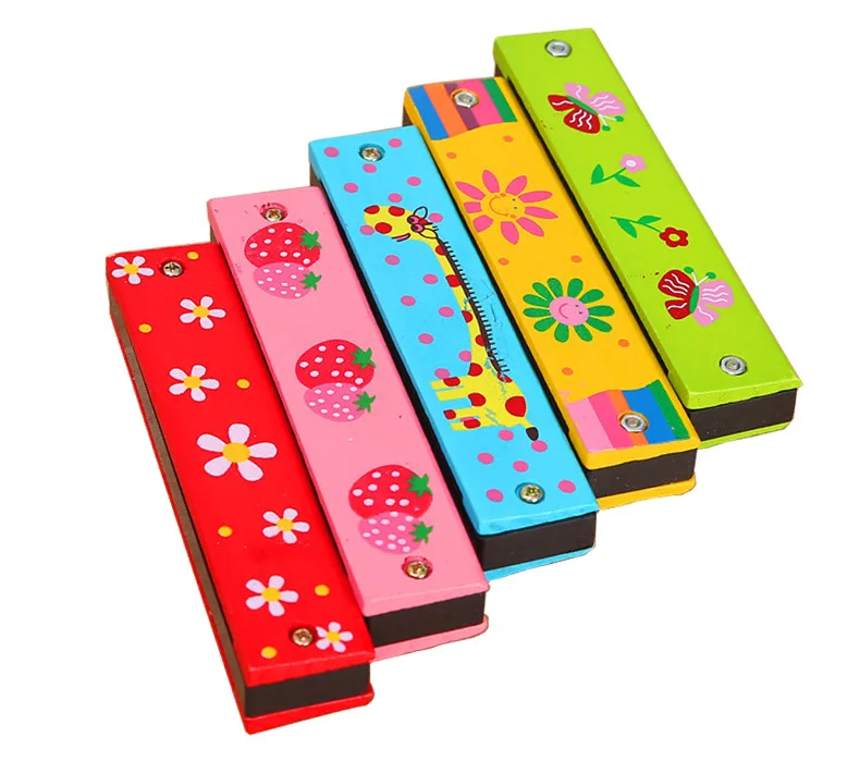 Цвет ful развивающие музыкальные Деревянные Игрушки Гармоника Детские Музыкальные инструменты игрушки для детей Детский Подарок случайно Цвет