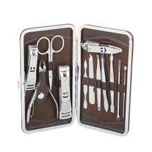 12 шт. стальной инструмент для ногтей ложка маникюрные кусачки инструмент для ногтей Маникюрный Инструмент набор костюмов набор маникюрный дропшиппинг