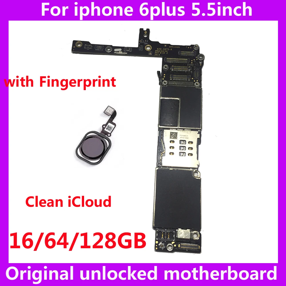 Factory unlock motherboard for iphone 6 plus 16GB 64GB