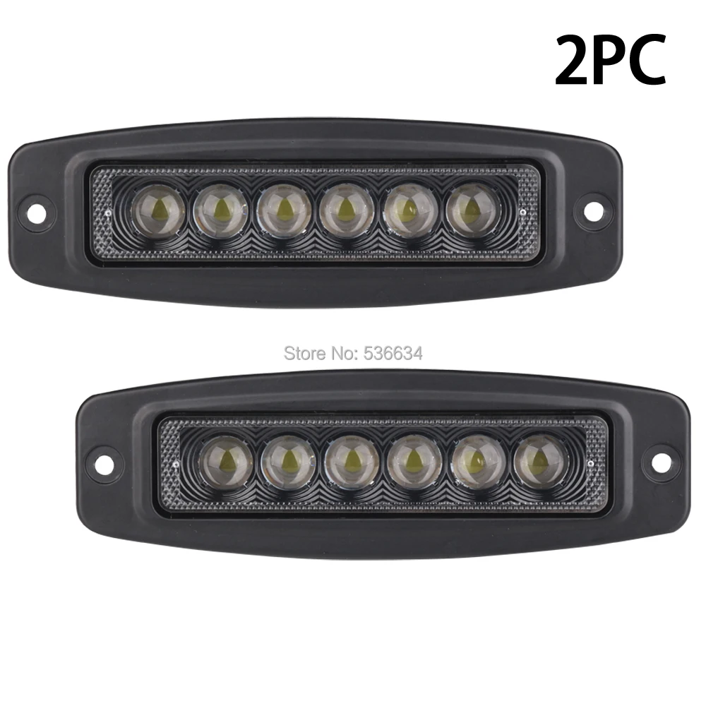 Athiry 2pcs 6 inch 18W led Bar Light led work font b lamp b font Offroad