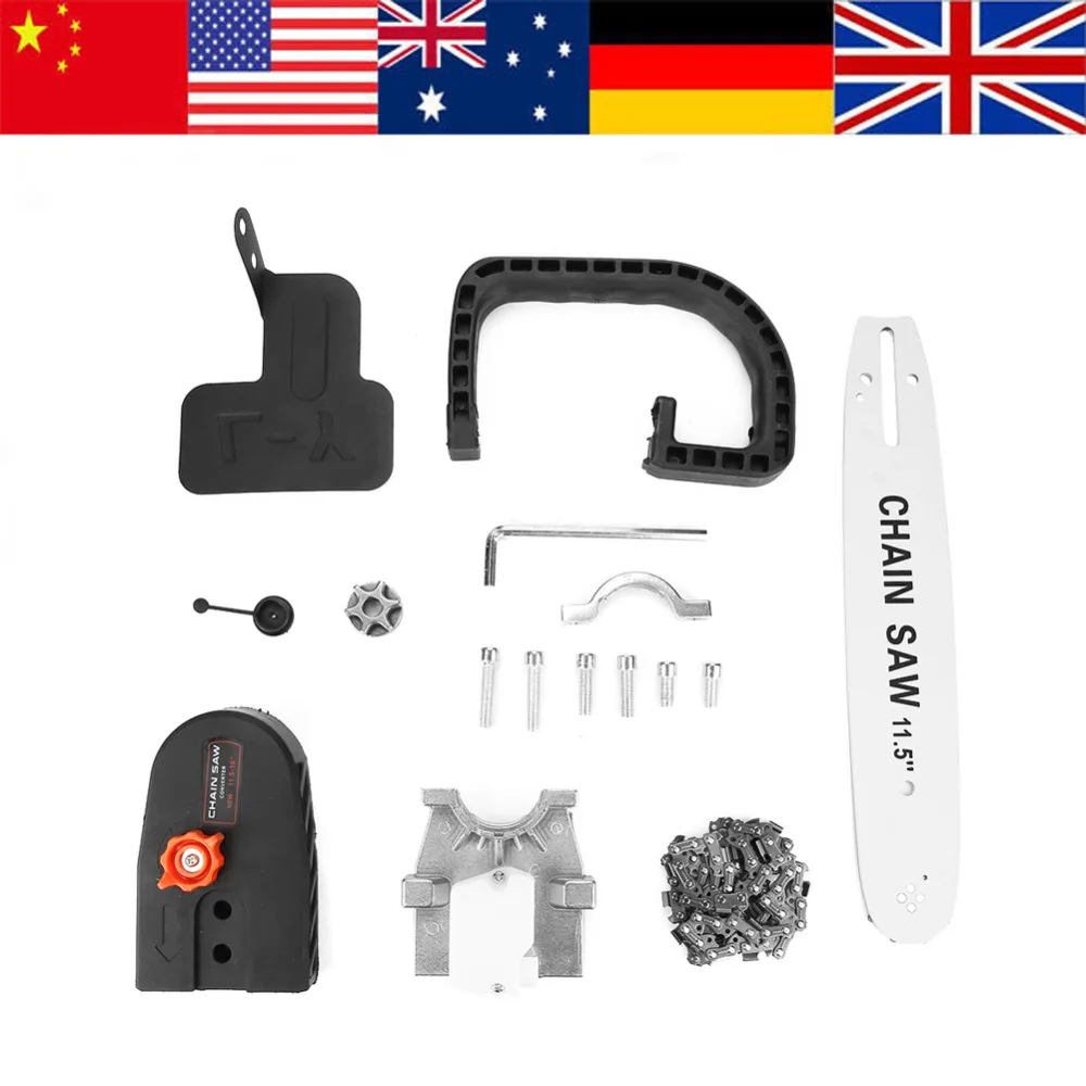 Drillpro модификация 12 дюймовая цепная пила кронштейн изменен угловая шлифовальная