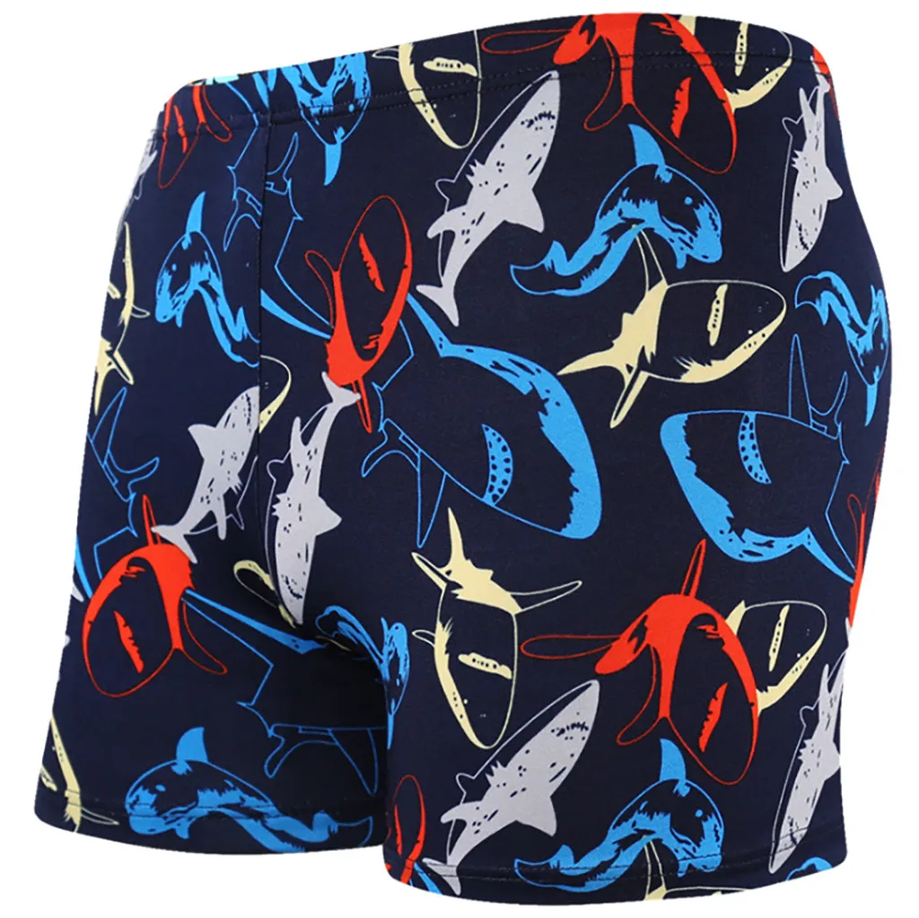 

2019 Fast-drying Men's Color Shorts Swimming Beach Shorts Flower Surfboard Shorts Swimming Suits