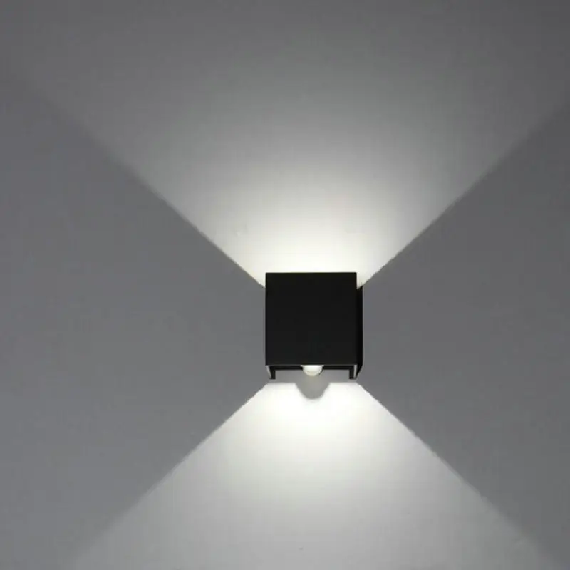 

Free shipping Infrared Human Sensing 10W double COB LED wall light up an down outdoor waterproof/AC85V-264V 2year warranty