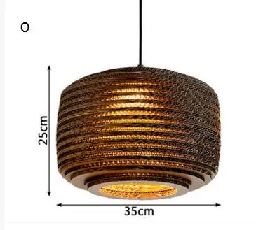 Винтажный бумажный кулон соты огни картон персонализированные гостиная ресторан кафе магазин одежды подвесные светильники mx4150959
