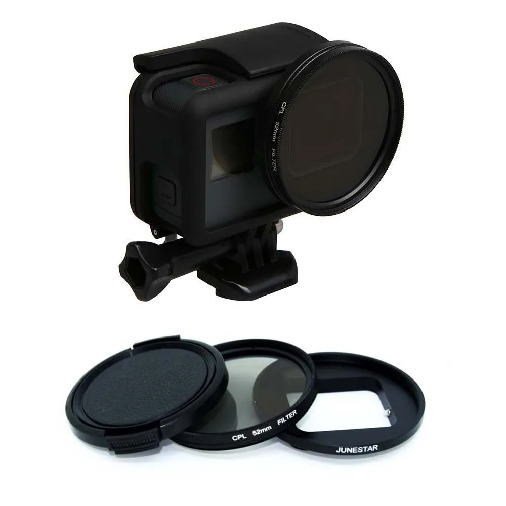 Gopro Hero 5 52 mm CPL filter lens + lens cap Gopro hero 5 Black