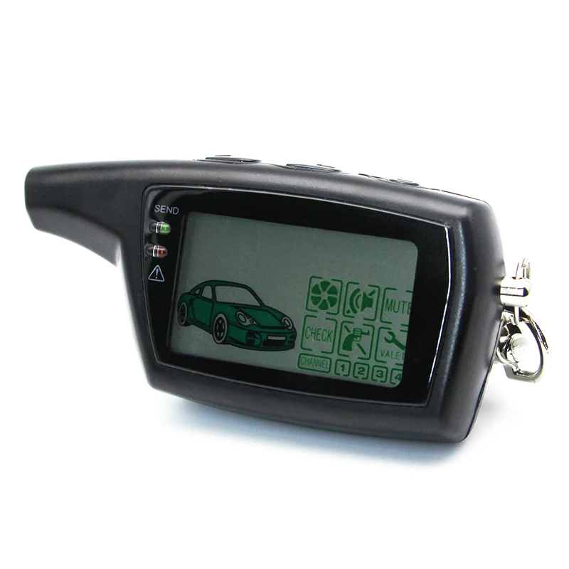 

DXL 3000 LCD Remote Control Key Fob Chain Keychain for Russian Version Vehicle Security Two way car alarm system PANDORA DXL3000